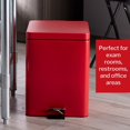 thumbnail image 5 of McKesson Trash Can with Plastic Liner, Step-on Lid for Bathroom, Office - Red, 20 Qt, 1 Ct, 5 of 11