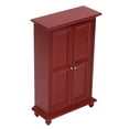 thumbnail image 1 of Mini Armoire de Maison de Poupée, Armoire Miniature à Double Portes pour Maisons de Poupée 1:12, 1 of 7