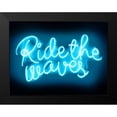 thumbnail image 2 of Carr, Hailey 14x12 Black Modern Framed Museum Art Print Titled - Neon Ride The Waves AB, 2 of 5
