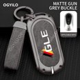 thumbnail image 5 of Zinc alloy+leather Car Remote Key Case Cover For Mercedes Benz GLE C 2 buttons C S Class W206 W223 C300 GLC ML GLK Key Shell, 5 of 12