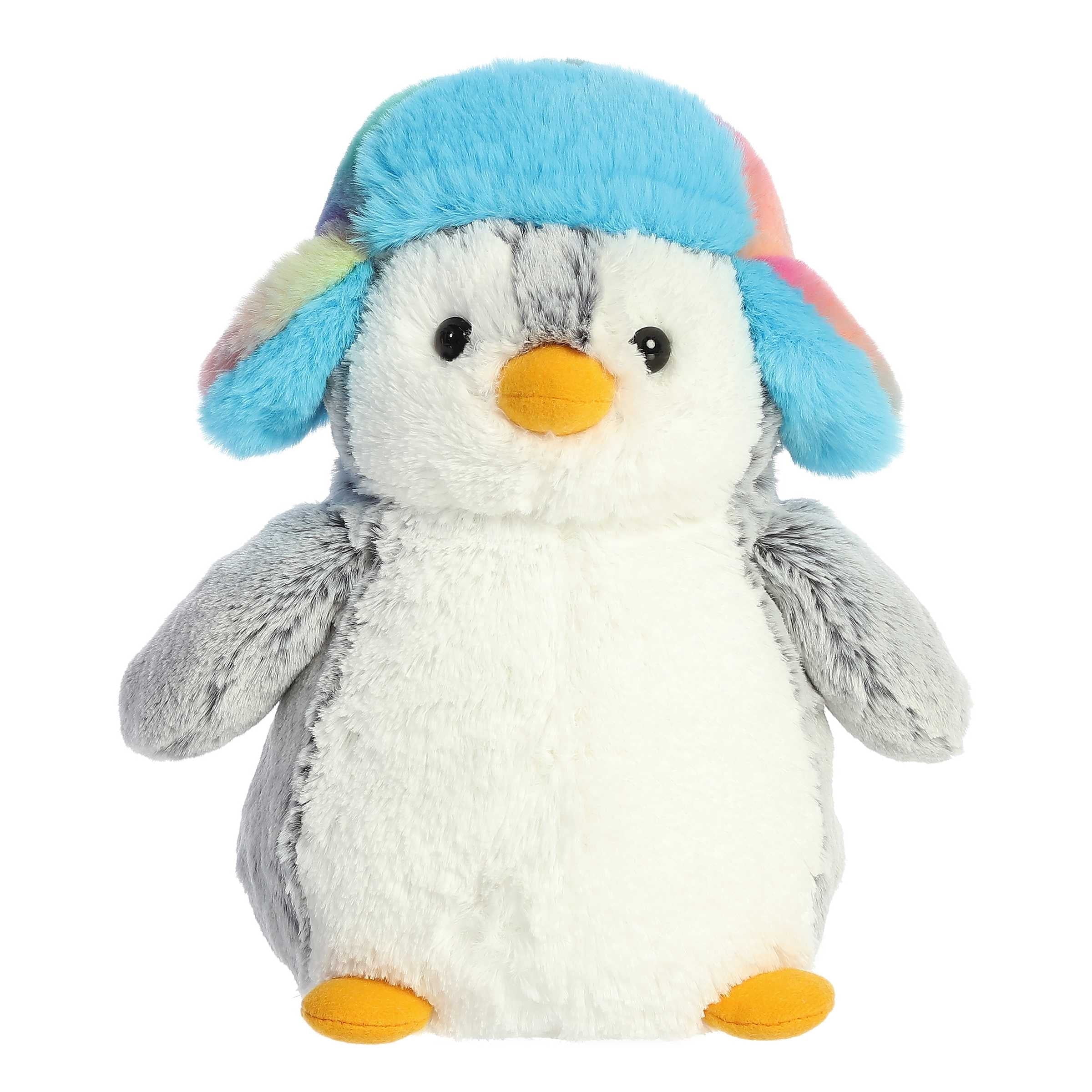 Aurora World Glitzy Tots Pinguin – 20 Cm Plüschtier, Blau, Mit Knopfaugen, Kuschelweich