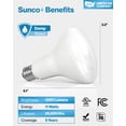 thumbnail image 7 of Sunco 12 Pack BR30 LED Bulbs, High Output 1200 Lumens, Indoor Flood Lights, 11W Equivalent 65W, 3000K Warm, E26 Base Interior Dimmable Recessed Can Light Bulbs, 7 of 7