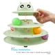 thumbnail image 3 of Juguete para Gatos UPSKY con Tocadiscos de 3 Niveles y 6 Pelotas de Colores, 3 of 6