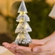 thumbnail image 1 of Mini Christmas Tree Snow Frost Ornaments, Wooden Bases Miniature Scenes, Christmas Crafting Designing, Festive Home Decor, Tabletop Decor, Xmas Ornament Set, Small Wooden Stand, For Bedroom, 1 of 8