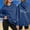 Blue, variant on Women's Cute Sea Turtle Hoodies Oversized Graphic Print Long Sleeve Drawstring Hooded Sweatshirt Casual Fashion Pullover
