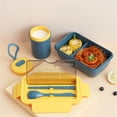 thumbnail image 3 of TIMIFIS Bento Box School Supplies Stainless Steel Double-Layer Thermal Insulation Lunch Box With Tableware, 3 of 7