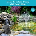 thumbnail image 5 of POPOSOAP 25W Solar Water Pump and Pond Filter System, Solar Powered Fountain Pump with Filter Box, 160GPH, for Outdoor Fish Ponds, Waterfalls and Gardens, 5 of 11
