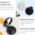 thumbnail image 4 of Brosse à Cheveux Pliable avec Miroir, Peigne de Massage Rond Mini Compact pour Sac à Main/poche, Format de Voyage pour Filles et Femmes, 4 of 6