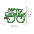 thumbnail image 3 of FastXmas Christmas Glasses Glittering Holiday Party Decorations,5.9x4.3" Eyeglasses Frames, Costume Eyeglasses for Christmas Parties Holiday Dress Up ,Favors Photo Booth Glasses Frames, 3 of 6