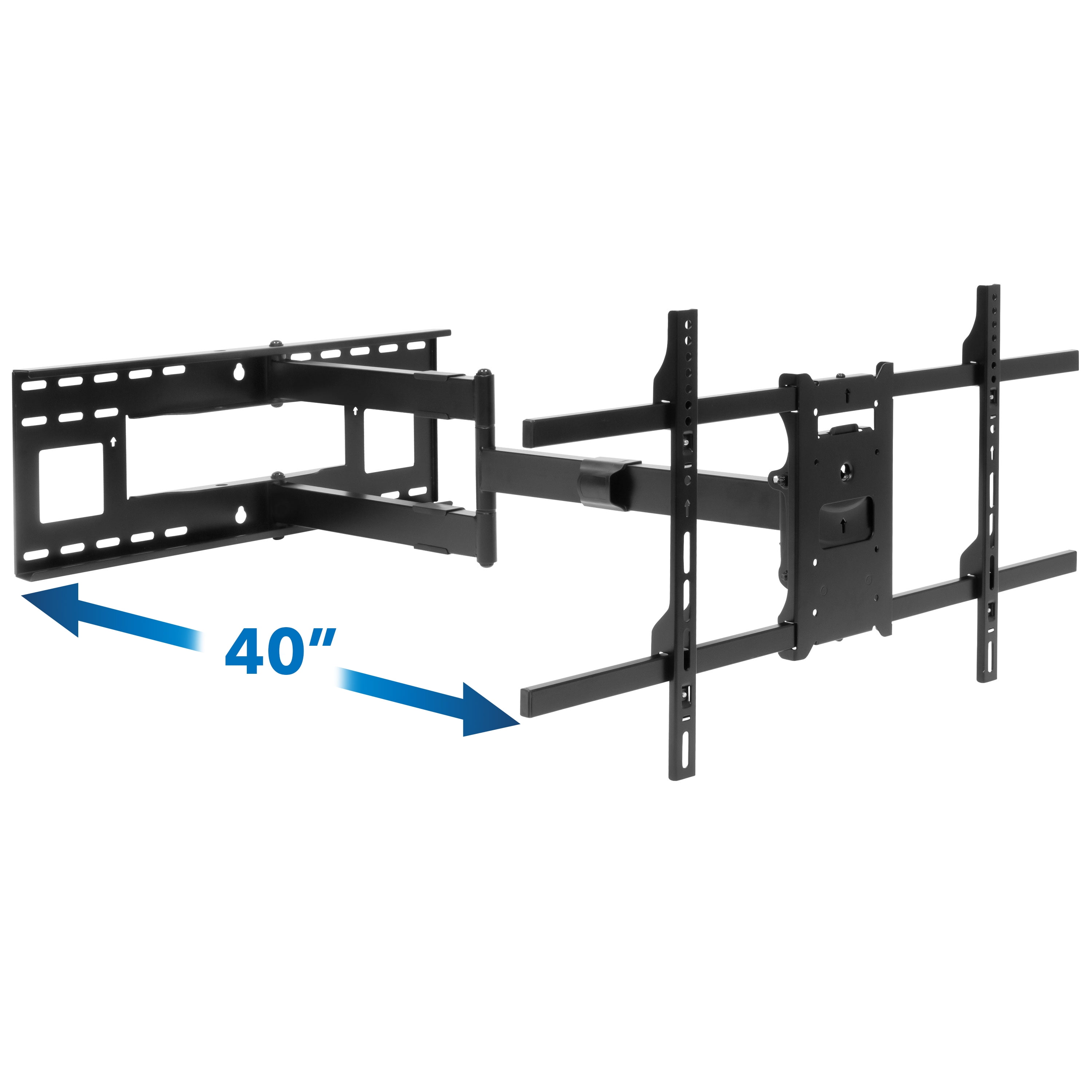 Mount-It! Full Motion TV Wall Mount with Extra Long Extension, Fits 40"- 80" TVs ,  40" Extension,  110 lbs. Capacity