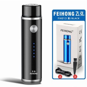 Riwcyla Portable USB Rechargeable Razor MenShaver Ladies Shaver Electric Shaver black