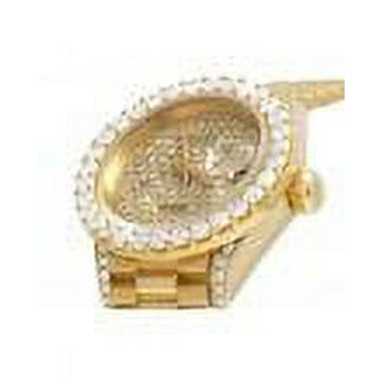 Women Classic Watch Diamond 69178 26mm Big Magnifier Gold Dial
