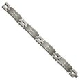 thumbnail image 2 of Diamond2Deal Stainless Steel Antiqued and Brushed Eagle Link Bracelet for Men 8.5", 2 of 5