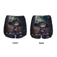 thumbnail image 6 of Uemuo Forest Mushroom Skull Pattern Women's Athletic Shorts High Waisted Running Shorts with Liner Pockets Gym Elastic Workout Shorts-Small, 6 of 9