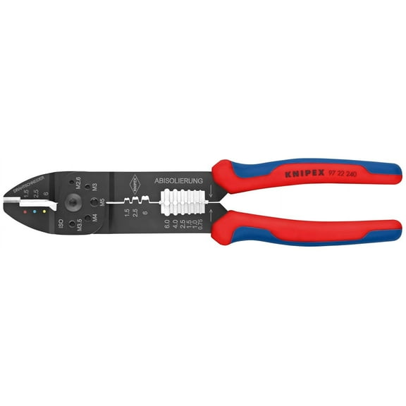KNIPEX 9-1/2" Crimping Pliers, Ergonomic Grip
