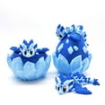 thumbnail image 4 of 3D Printed Crystal Dragon Egg Desktop Decoration, Articulated Movable Shell Sections With Intricate Crystal-Like Details, Crafted Via Advanced 3D Printing Technology For Durable, 4 of 6