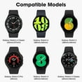 thumbnail image 2 of YuiYuKa 20mm bands No Gaps Sport Band For Samsung Galaxy Watch 4 Classic 46mm 42mm /5/5 Pro Smartwatch Silicone Sport Women Men Strap Bracelet for Galaxy Watch 5 4 44mm 40mm Band black, 2 of 12