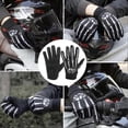 thumbnail image 2 of Motorcycle Riding Gloves Skeleton Pattern Touchscreen Cycling Gloves Breathable Anti-slip Outdoor Gloves for Men Women, 2 of 5