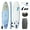Dusk, variant on THURSO SURF Inflatable Stand Up Paddle Board All-around SUP Waterwalker 126 10'6×31''×6'' Deluxe Package | Carbon Shaft Paddle | Roller Backpack | Dual Chamber Pump | Coiled Leash (Turquoise)