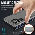 thumbnail image 7 of SaniMore for Samsung Galaxy S23 Ultra (6.8" 2023) Wallet Case, Folio Book Magnetic Shell with Wireless Charging, Kickstand, Card Slot, Full Body Protective Shockproof Anti-drop Magnetic Cover - Gray, 7 of 7