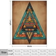 thumbnail image 2 of Blanket Rustic Southwest Red Brown Abstract Throw Blankets for Bed Vintage Southwest American Flannel Blanket Warm Plush Home Decor for Bed Couch Chair Living Room Birthday Gift 40"x50", 2 of 6