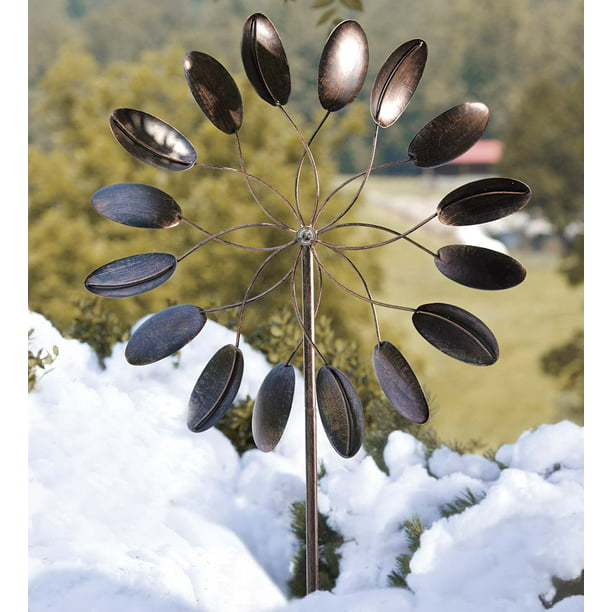 Spoon Shape Kinetic Art Metal Wind Spinner For Gardens Com - Kinetic Wind Art Garden Spinner
