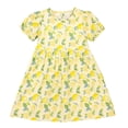 thumbnail image 2 of Antinious Girls Floral Print Ruffle Sleeve A-Line Casual Versatile Wear Dress, 2 of 5