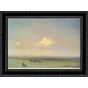 The mountain Ararat 24x20 Black Ornate Wood Framed Canvas Art by Aivazovsky, Ivan