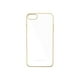 Macally Ultra Thin Soft - Coque Arrière pour Téléphone Portable - Transparente avec Bordure Dorée Mat – image 4 sur 5