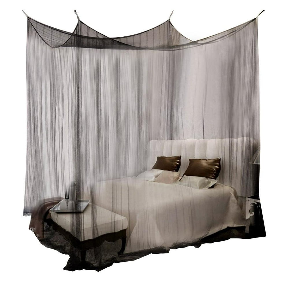 Mgaxyff Bed Mosquito Net,4 Corner Post Bed Canopy Mosquito Net Full