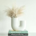 thumbnail image 3 of White Modern vase for Flowers - Scandinavian Ceramic Home Decor, 3 of 8