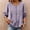 604#Light Purple, variant on Boho Tops for Women Linen Cotton Embroidered Peasant Blouses Lightweight Breathable Shirts Loose Summer Clothing Light Purple L
