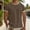 Coffee, variant on Cotton Linen T Shirts for Man Summer Casual Lightweight Breathable Short Sleeve Crewneck Loose Tshirts