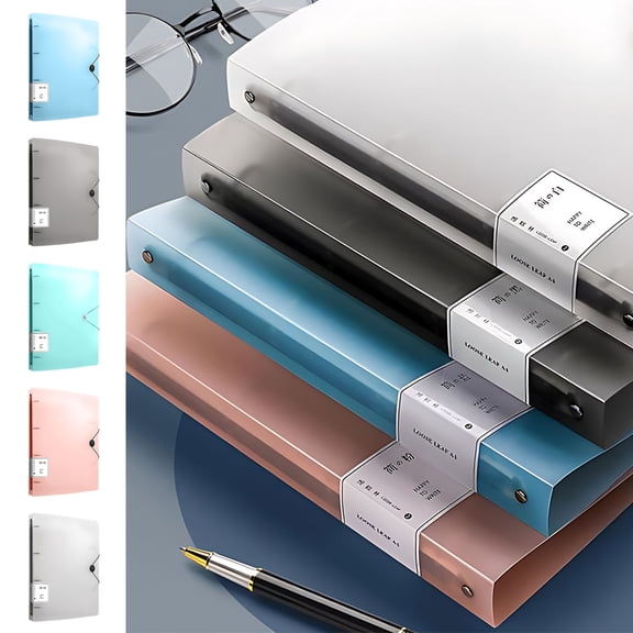 Punching Binder, Four Hole A4 Data Book Storage Folder for Document Organization, Professional Stationery for Office Filing, Durable Document Binder for School and Business Records Use, by UKHCCC