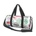 thumbnail image 1 of Balery Stamp Set Collection Bolsa de Gimnasio para Mujeres y Hombres, Bolsa de Viaje Impermeable, Bolsa de Fin de Semana con Compartimento para Zapatos y Bolsillo Húmedo, 1 of 6