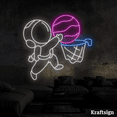 thumbnail image 3 of Craftnamesign Astronaut Neon Sign, Basketball Club Decor, Spaceman Signs, 3 of 4