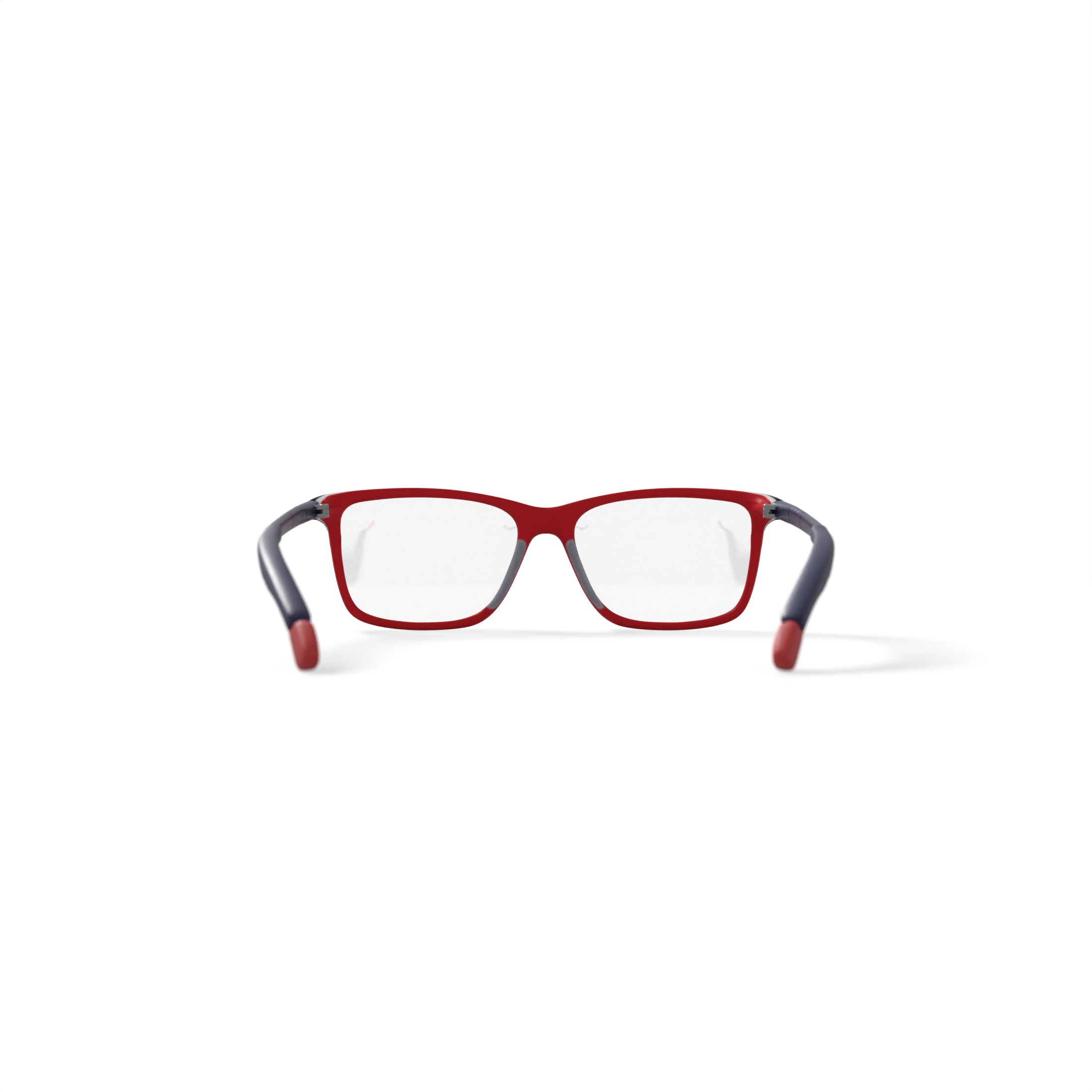 New Balance Youth NBK5066 Rectangular Prescription Eyeglasses with Case, Black/Red