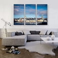 thumbnail image 2 of ARTCANVAS Stockholm Sweden Skyline Canvas Art Print - Size: 60" x 40" (0.75" Deep) (3-Piece), 2 of 9