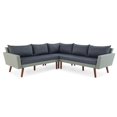thumbnail image 2 of Alaterre Mobilier Albany Canapé Sectionnel d'Extérieur en Osier Gris Résistant aux Intempéries, 2 of 11