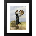 thumbnail image 2 of François Alfred Delobbe 13x18 Black Modern Framed Museum Art Print Titled - Woman Sifting (1882), 2 of 5