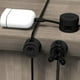 thumbnail image 4 of Clips organizadores magnéticos de 6 paquetes • Hebilla de gestión de cables de sobremesa • Pinza de cable fija redonda para cables de teléfono y datos • Blanco y negro, 4 of 6
