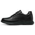 thumbnail image 6 of CMR CHAMARIPA Casual Tall Men Shoes - Elevator Sneakers - Black Leather Hidden Heel Shoes 8cm / 3.15 Inches, 6 of 8