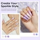 thumbnail image 4 of Set de esmaltes de uñas en gel modelones Purple Glitter, 6 colores, 4 of 9