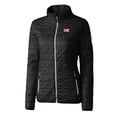 thumbnail image 2 of Women's Cutter & Buck  Black Big 12 Gear Rainier PrimaLoft Eco Insulated Full-Zip Printed Puffer Jacket, 2 of 3