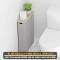 thumbnail image 5 of SpaceAid Extra Large Toilet Paper Storage with Lid, Slim Basket Holder, Gray, 5 of 7