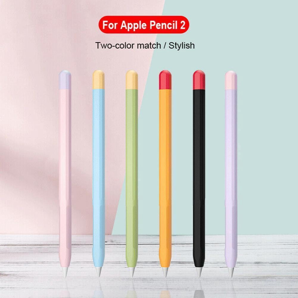 Apple Pencil Stylus 1/2 Generation Hit Color Silicone Protective Cover Non-slip Anti-fall Pen Cover