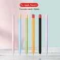 thumbnail image 2 of Apple Pencil Stylus 1/2 Generation Hit Color Silicone Protective Cover Non-slip Anti-fall Pen Cover, 2 of 9