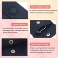 thumbnail image 3 of Uxcell Jewelry Pouch, Soft Velvet Pouches with Snap Button Portable Storage for Rings Necklace Bracelet Earring Dark Blue 4x4 Inch, 3 of 7