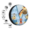 thumbnail image 4 of Naloa Giraffe Come Out From Zipper PVC Leather Spare Tire Wheel Cover for Car Truck SUV Camper Trailer Universal Fit many size15 inch, 4 of 6
