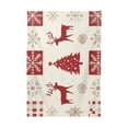 thumbnail image 2 of BZSMCE Square Tablecloth Red Deer Sonwflake Pattern Tableclothes, 2 of 8